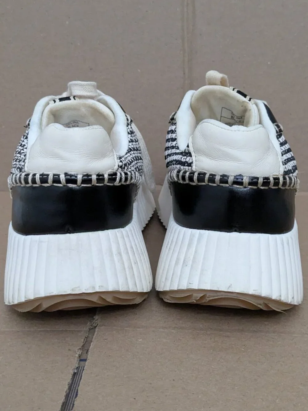 SHUSHOP SELINA Everyday Crochet Wedge Women's Sneaker Black Size 8